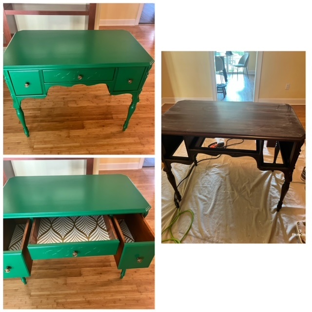 VERY Antique Desk Update with COLOR